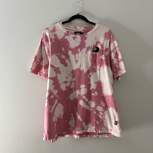 Stussy 8 Ball Pocket Tie Dye T Shirt - Picture 1 of 5